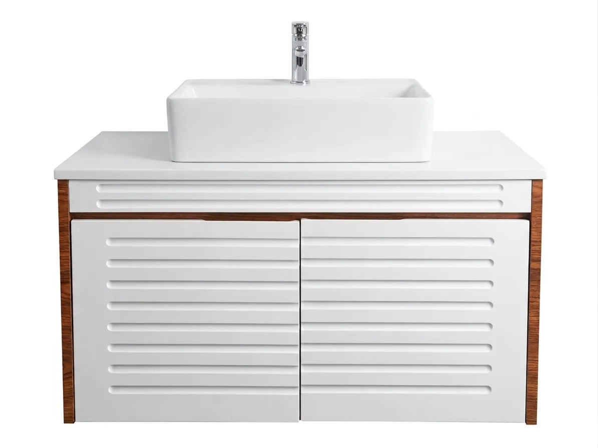 18x32 Wall Hang  Pvc Vanity with Art Bowl