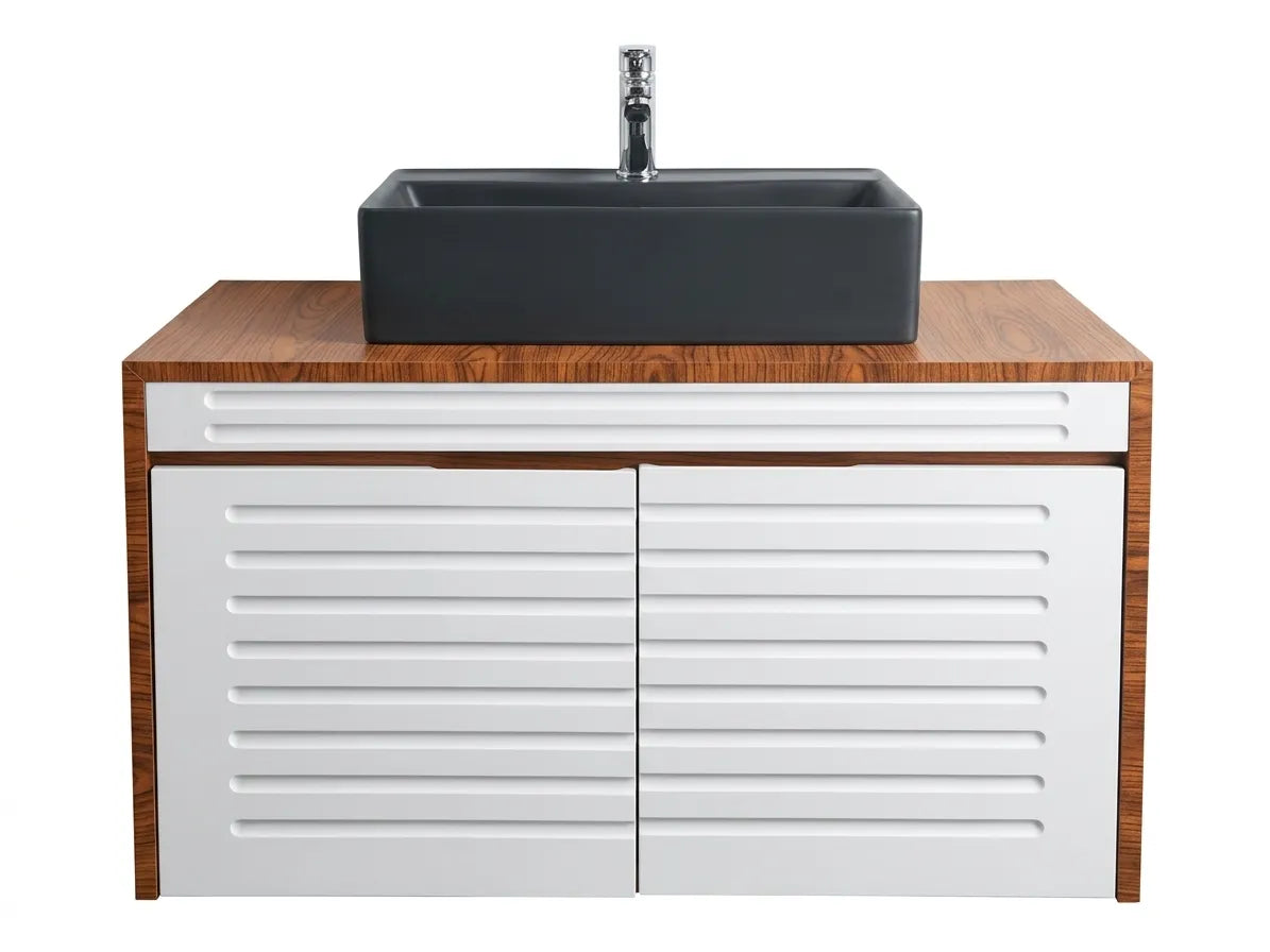 18x32 Wall Hang  Pvc Vanity with Art Bowl