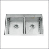 26 HM Double Bowl, Dimensions: (17.5″ x 29.5″) Kitchen Sink