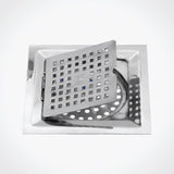 Cubza Square-Profile Stainless Steel Floor Waste