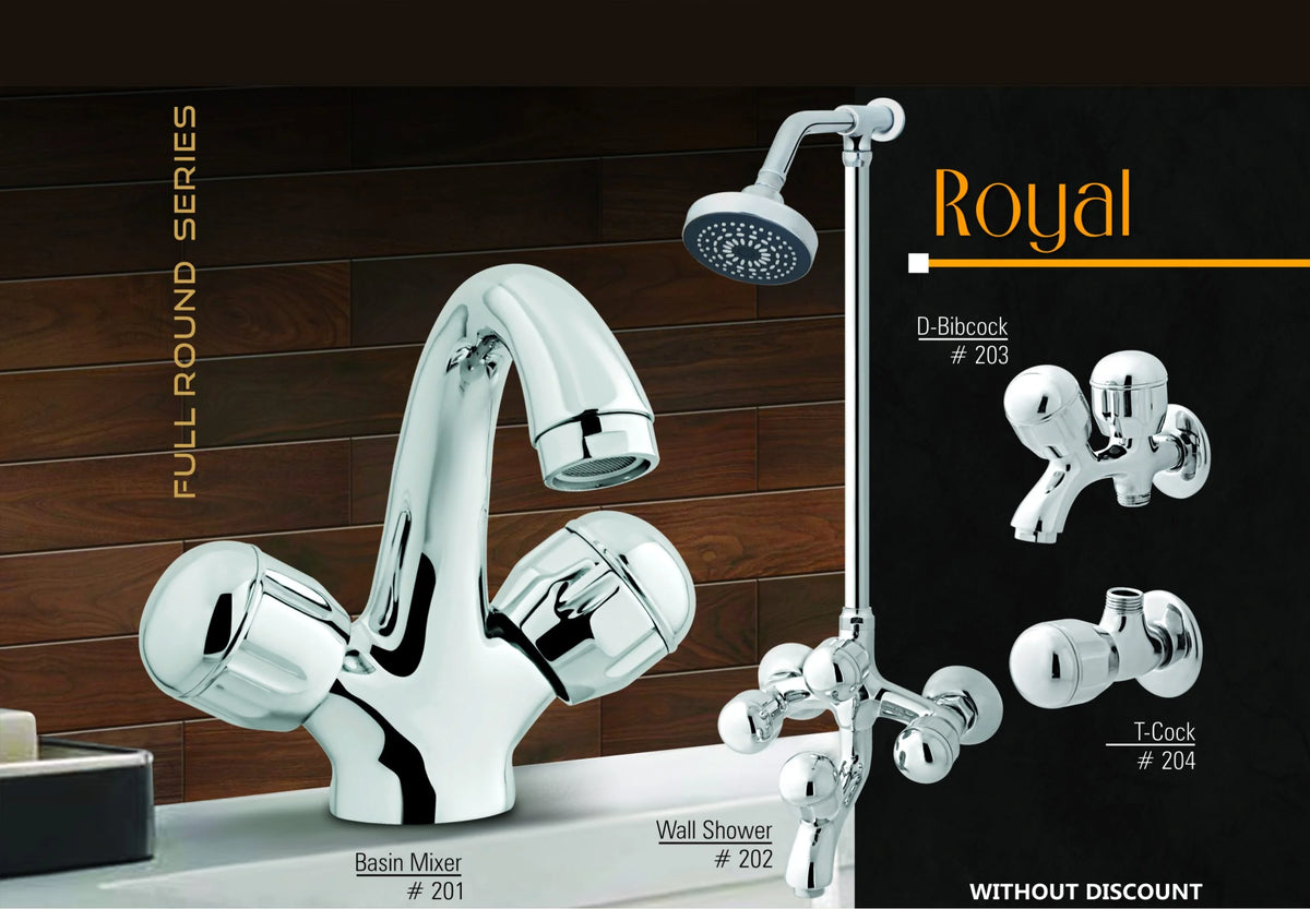 Royal Round Series Set – Elegant & Modern Bathroom Sanitary Mixer Collection