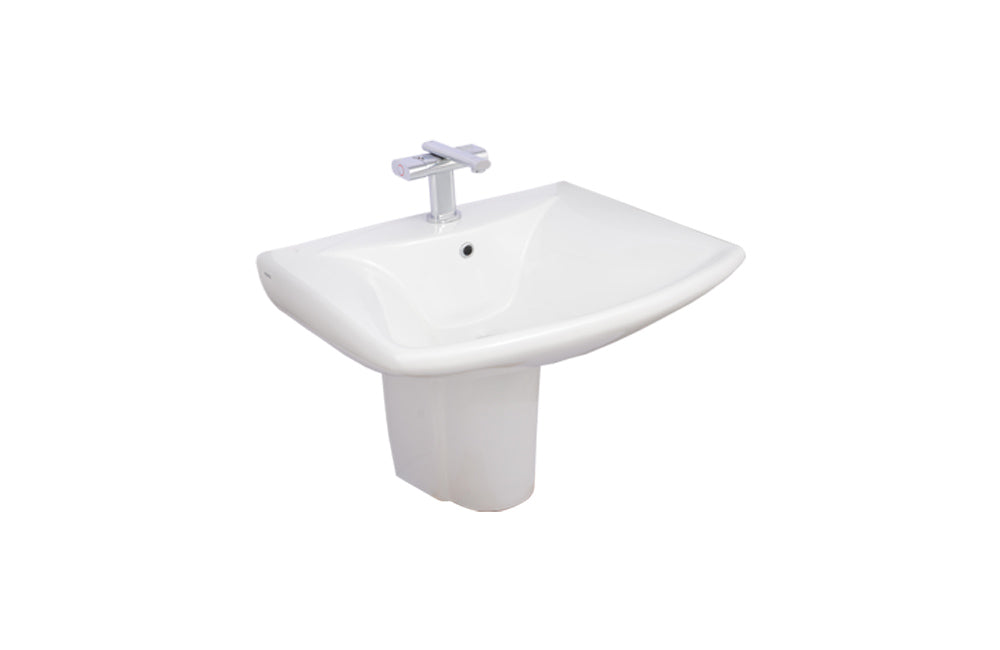 Porta HDLP201AH Half Pedestal Washbasin