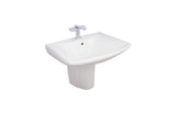 Porta HDLP201AH Half Pedestal Washbasin