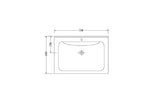 Porta HDFL052 Flat-Base Art Basin