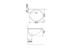 Porta HDL1 Over Counter Basin