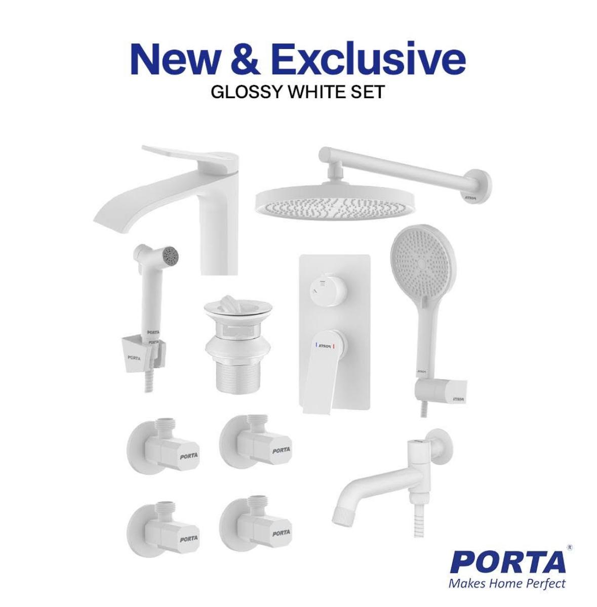 Arctic Glossy White Round Series – 10-Piece Seamless Suite - Porta Series Set