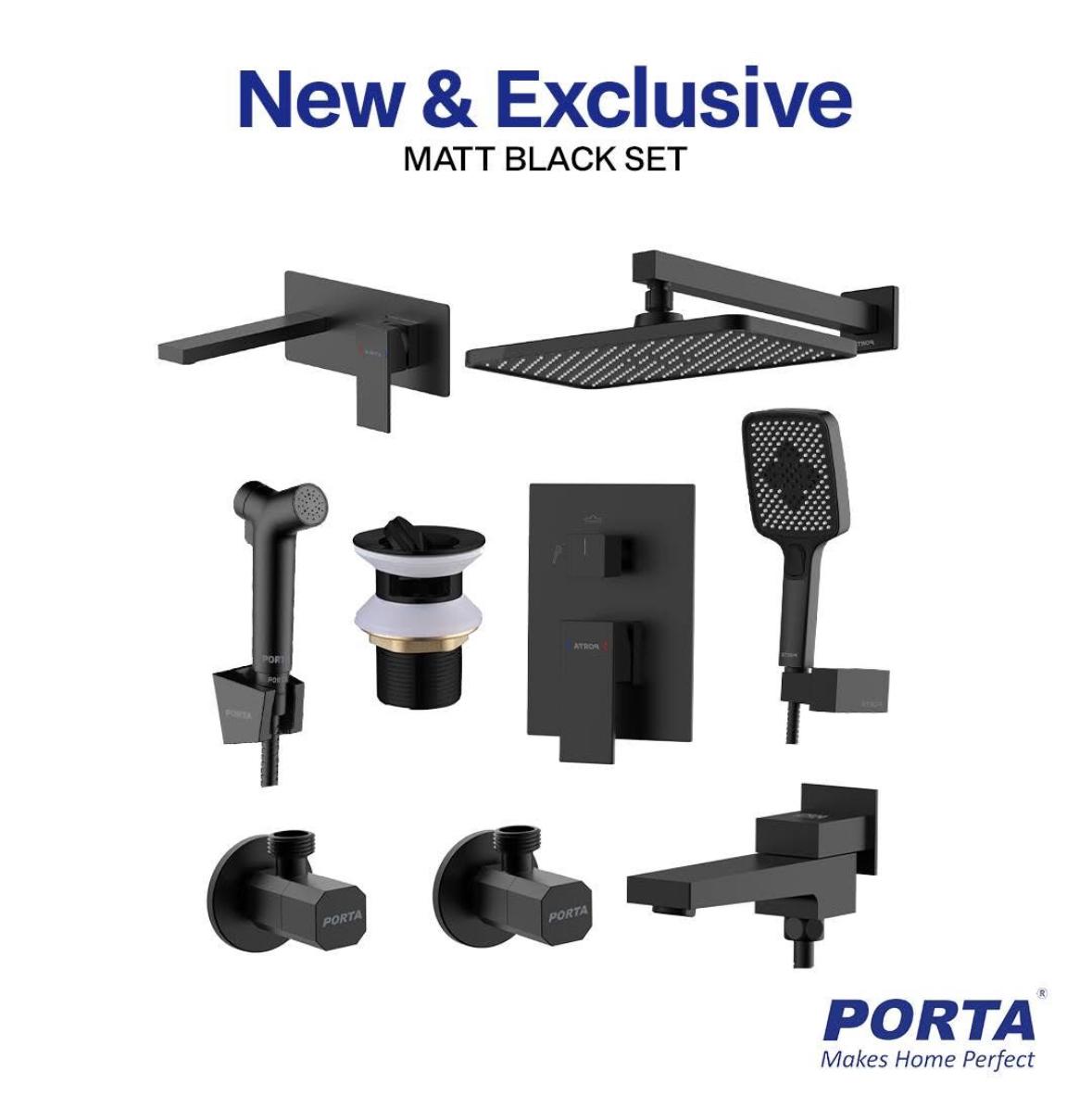 Noir Elite Square Series – 9-Piece Architectural Suite - Porta Series Set