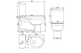 Porta HD20N-2 Standard Two-Piece WC