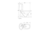 Porta HD7N High-Efficiency Two-Piece WC