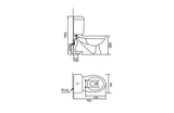 Porta HD9 Series Versatile Two-Piece WC