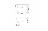Porta HDLU-008 Oval Under-Counter Basin